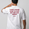 DOBARAA – "Let's Argue" Oversized Quote Tee