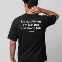 DOBARAA – "Just Hot" Oversized Quote Tee