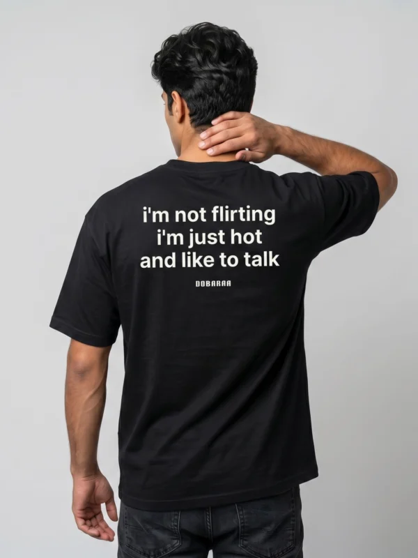 DOBARAA – "Just Hot" Oversized Quote Tee