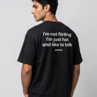 DOBARAA – "Just Hot" Oversized Quote Tee