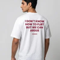 DOBARAA – "Let's Argue" Oversized Quote Tee