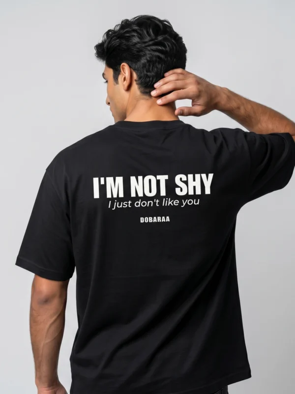 DOBARAA – "Not Shy" Oversized Quote Tee