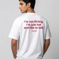 DOBARAA – "Just Hot" Oversized Quote Tee