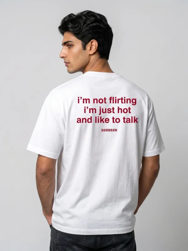 DOBARAA – "Just Hot" Oversized Quote Tee