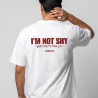 DOBARAA – "Not Shy" Oversized Quote Tee