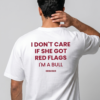 DOBARAA – "Red Flags" Oversized Quote Tee