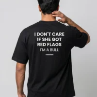 DOBARAA – "Red Flags" Oversized Quote Tee