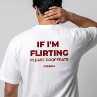 DOBARAA – "Please Cooperate" Oversized Quote Tee