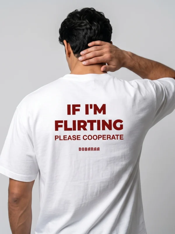 DOBARAA – "Please Cooperate" Oversized Quote Tee