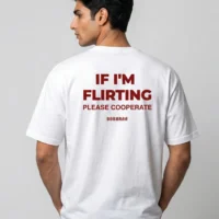 DOBARAA – "Please Cooperate" Oversized Quote Tee