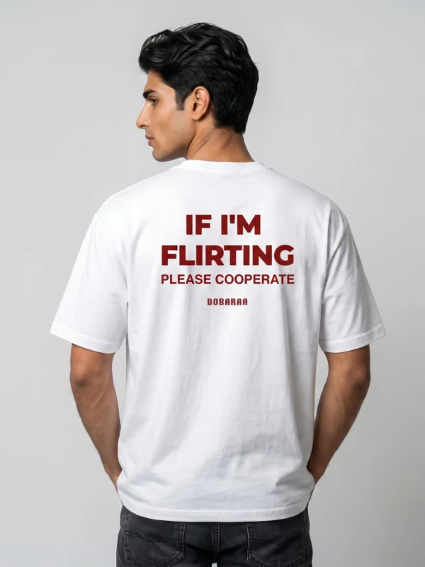 DOBARAA – "Please Cooperate" Oversized Quote Tee