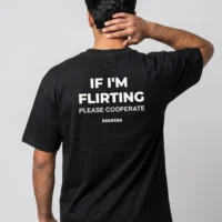 DOBARAA – "Please Cooperate" Oversized Quote Tee