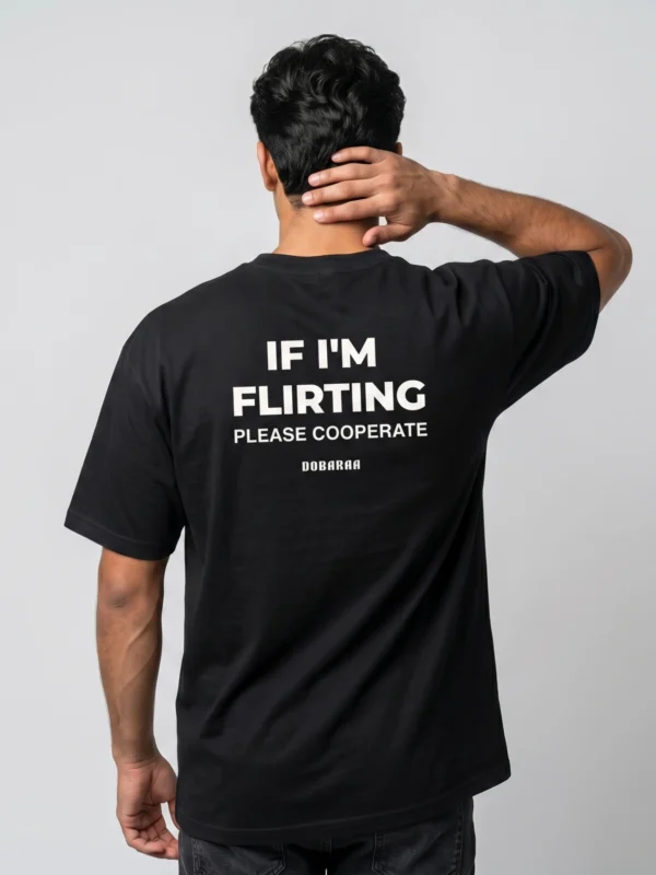 DOBARAA – "Please Cooperate" Oversized Quote Tee