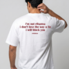 DOBARAA – "Block You"  Oversized Quote Tee