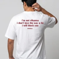 DOBARAA – "Block You"  Oversized Quote Tee