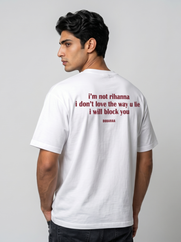 DOBARAA – "Block You"  Oversized Quote Tee