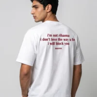 DOBARAA – "Block You"  Oversized Quote Tee