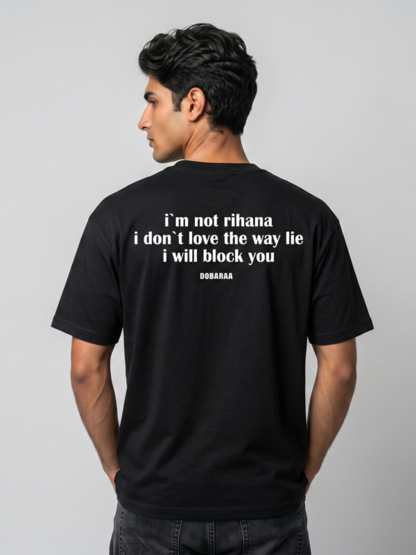 DOBARAA – "Block You"  Oversized Quote Tee