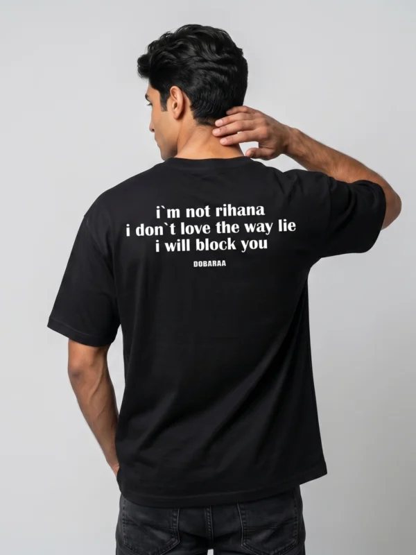 DOBARAA – "Block You"  Oversized Quote Tee