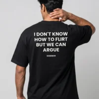 DOBARAA – "Let's Argue" Oversized Quote Tee