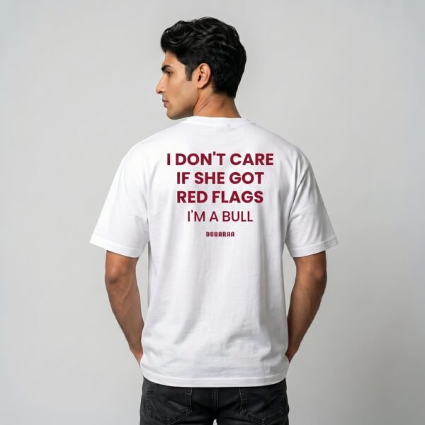 DOBARAA – "Red Flags" Oversized Graphic Tee