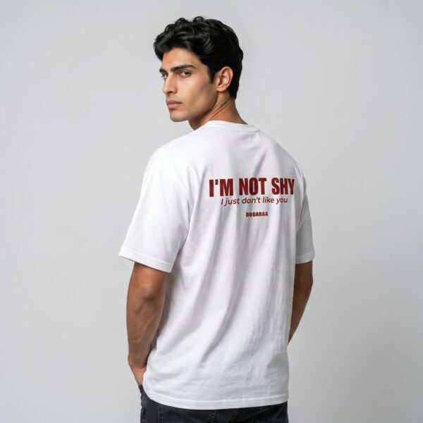 Back_view,_looking_over_left_202606160007 DOBARAA – "Not Shy" Oversized Graphic Tee