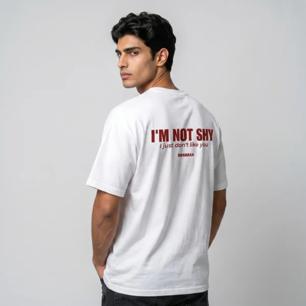 DOBARAA – "Not Shy" Oversized Quote Tee
