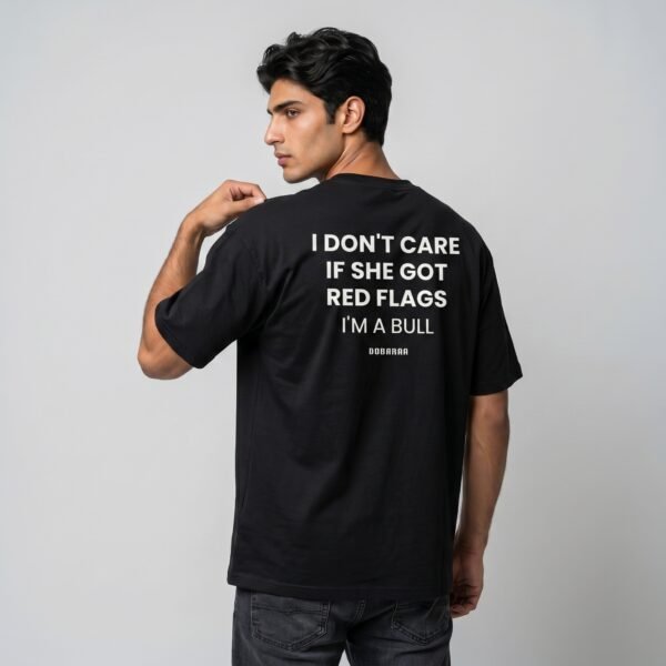 DOBARAA – "Red Flags" Oversized Graphic Tee