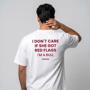 DOBARAA – "Red Flags" Oversized Graphic Tee