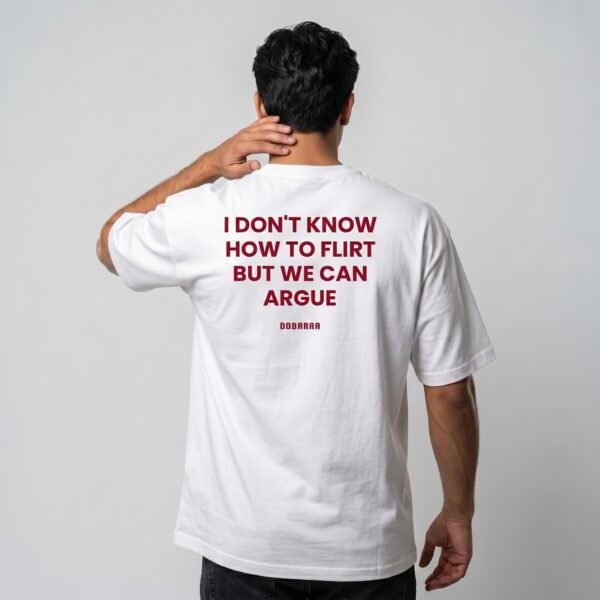 Back_view,_one_hand_touching_202606160007 (1) DOBARAA – "Let's Argue" Oversized Graphic Tee