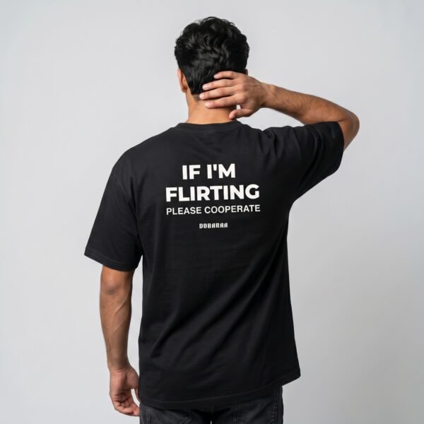 DOBARAA – "Please Cooperate" Oversized Graphic Tee
