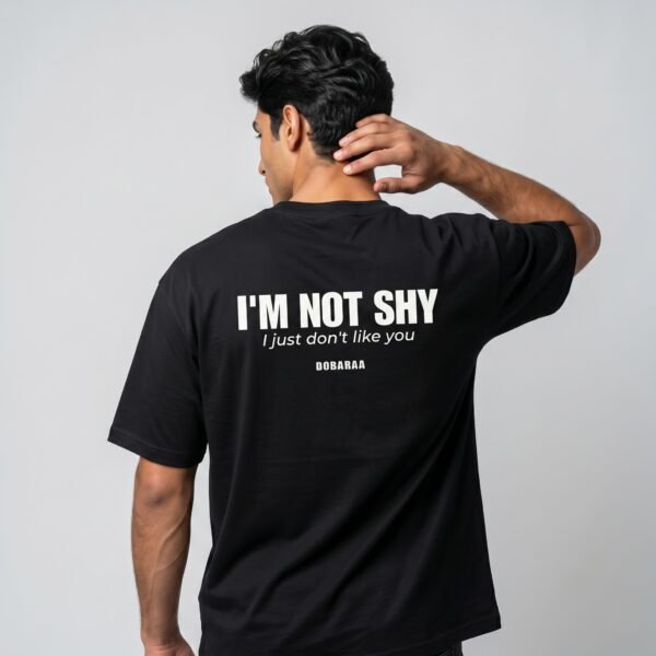 Back_view,_one_hand_touching_202606170204 DOBARAA – "Not Shy" Oversized Graphic Tee