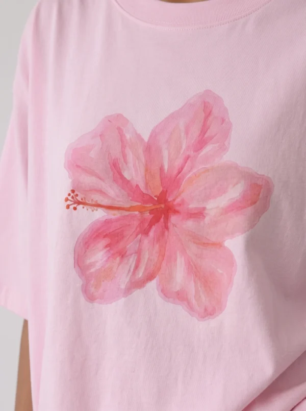 DOBARAA – "Hibiscus" Oversized Graphic Tee