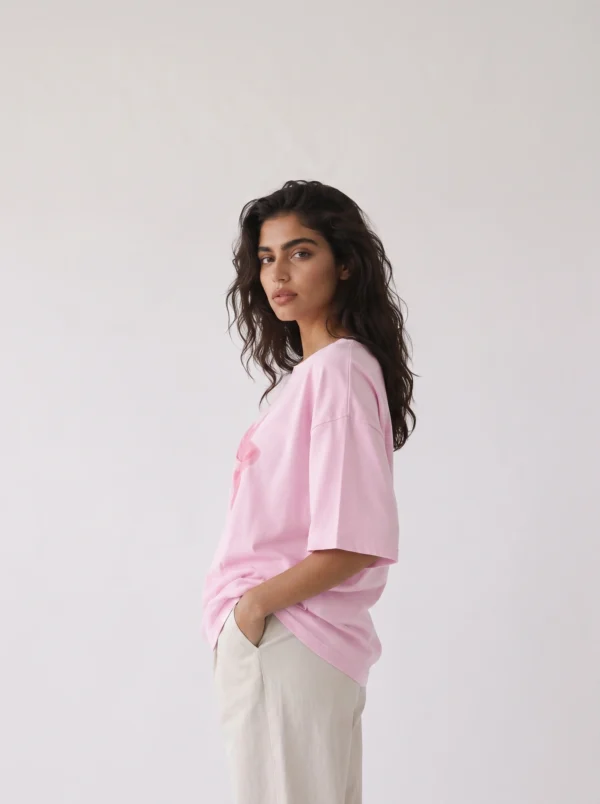 DOBARAA – "Hibiscus" Oversized Graphic Tee