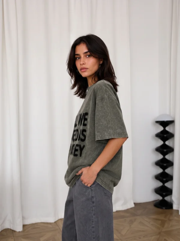 DOBARAA – "All We Need" Oversized Graphic Tee