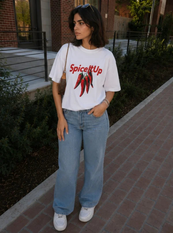 DOBARAA – "Spice It Up" Oversized Graphic Tee