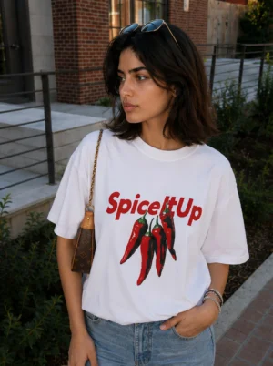 DOBARAA – "Spice It Up" Oversized Graphic Tee