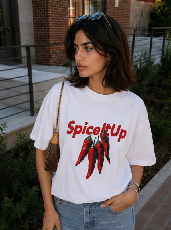 DOBARAA – "Spice It Up" Oversized Graphic Tee